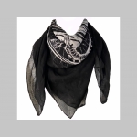 Pentagram - veľká čierna šatka materiál 100% bavlna rozmery 100x100cm
